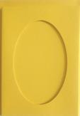 Karty passepartout oval 10,5x15cm 5+5 , żółte Karty passepartout oval 10,5x15cm 5+5 , żółte